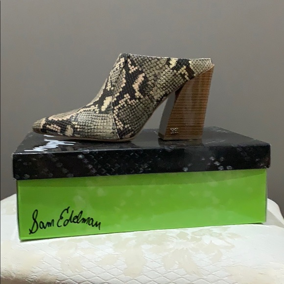 Sam Edelman Shoes - Sam Edelman Reverie Python Mules size 7 1/2